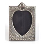 PAUL VERNON FITCHIE; an Elizabeth II hallmarked silver easel back photograph frame, with central