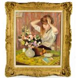 MARCEL DYF (French, 1899-1985); oil on canvas, 'La Femme de la Toilette', signed, 63 x 52cm, framed.
