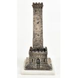 C.W; an Elizabeth II hallmarked silver limited edition model of Peel Tower (Holcombe), Birmingham