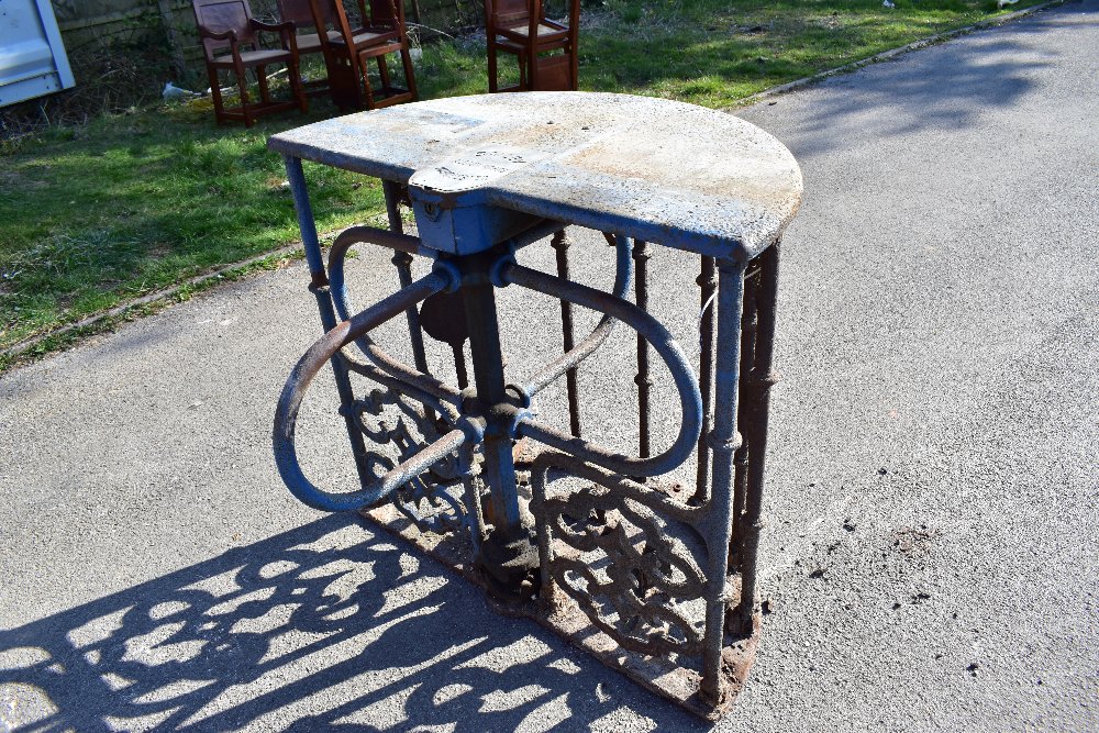 MACCLESFIELD TOWN FOOTBALL CLUB INTEREST; two early 20th century cast iron turnstiles by Bailey - Image 8 of 15