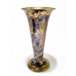 DAISY MAKEIG-JONES FOR WEDGWOOD; a 'Fairyland' lustre trumpet vase decorated in the 'Butterfly