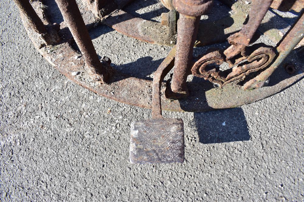 MACCLESFIELD TOWN FOOTBALL CLUB INTEREST; two early 20th century cast iron turnstiles by Bailey - Image 12 of 15