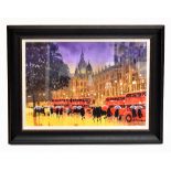 PETER J. RODGERS; watercolour, ‘London Reflections’ signed lower right, 50 x 70cm, framed and