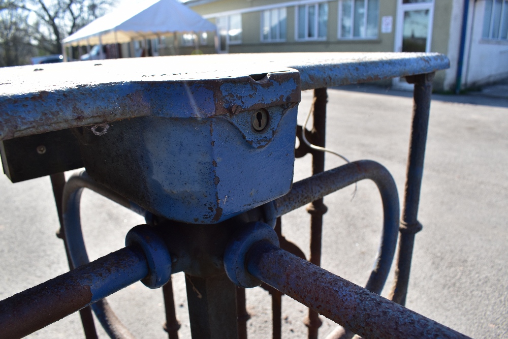 MACCLESFIELD TOWN FOOTBALL CLUB INTEREST; two early 20th century cast iron turnstiles by Bailey - Image 14 of 15