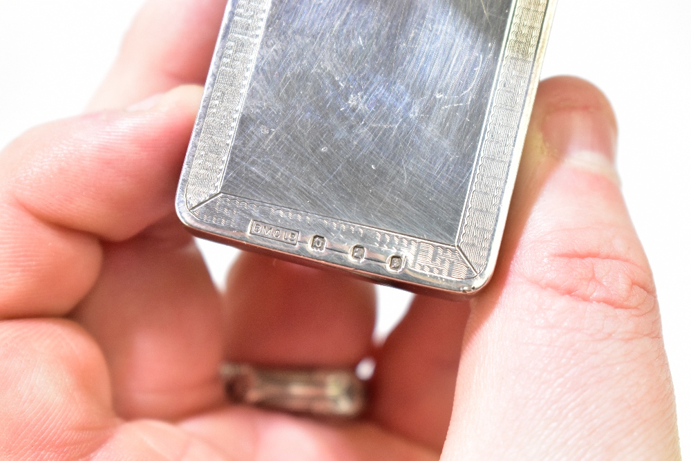 BRITISH METALLISING CO LTD; a hallmarked silver desk blotter, marks rubbed, together with further - Image 6 of 7