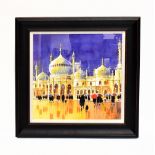PETER J. RODGERS; watercolour, ‘Pavilion Reflections – Brighton’, signed lower right, 50 x 50c,