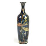 RICHARD JOYCE FOR ROYAL LANCASTRIAN; a lustre bottle shaped vase with flared neck decorated with