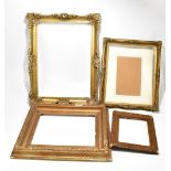 Four assorted 19th century and later picture frames including gesso examples (4).