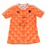 NETHERLANDS; an Adidas retro remake 1988 European Championships home shirt with printed crest,