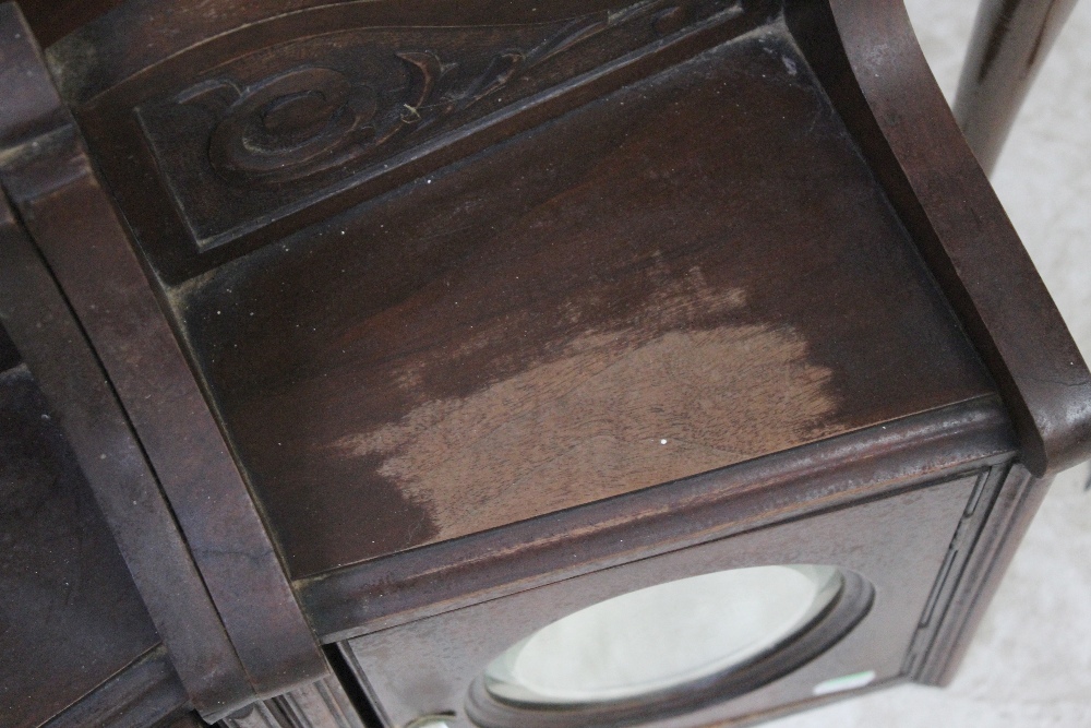 An Edwardian mahogany inlaid bureau, - Image 4 of 5