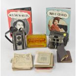 Various collectibles to include a pair of Le Jockey Club racing binoculars in leather case,