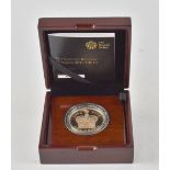 A 2015 'Longest Reigning Monarch' £5 gold crown, proof, limited edition no.225/1,000.