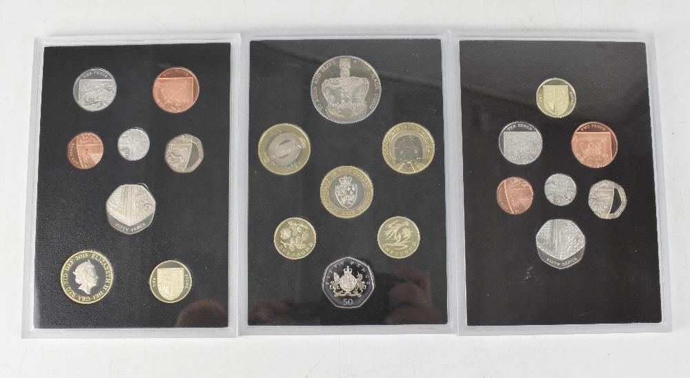 Three 'UK Definitive proof' coin sets, 2008, 2013 and 2015 (3). - Image 2 of 2