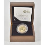 A 2010 'Florence Nightingale' £2 gold coin, proof limited edition no.212/1,000.