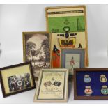 A large quantity of Royal Naval and Naval related ephemera to include framed and glazed and