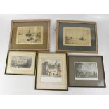 A group of eleven 19th and early 20th century prints to include Liverpool related prints and