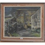 STELLA PLATT (1913 - 2011); oil on canvas, 'Galgate Silk Mill', signed lower right, 50cm x 60cm,