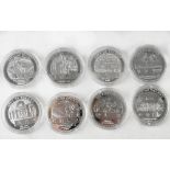 A cased set of twenty silver £5 coins commemorating Liverpool City of Talent and City of Sport,