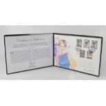 A 'Princess Diana' 20th anniversary (1961-1997) hand painted gold £5 coin presentation cover,