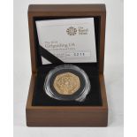 A 2010 'Girl Guiding' 50p coin, gold proof, limited edition no.213/1000.