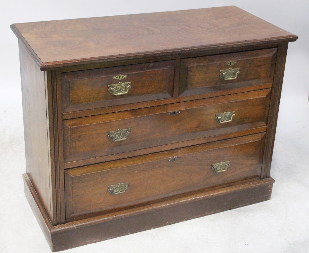 A 19th century mahogany two-over-three chest of drawers, 80 x 95cm.