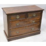 A 19th century mahogany two-over-three chest of drawers, 80 x 95cm.