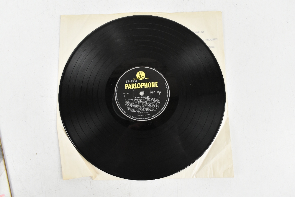 THE BEATLES; three vinyl LP records comprising ‘With the Beatles’, ‘Please Please Me’, ‘Sgt - Image 10 of 12