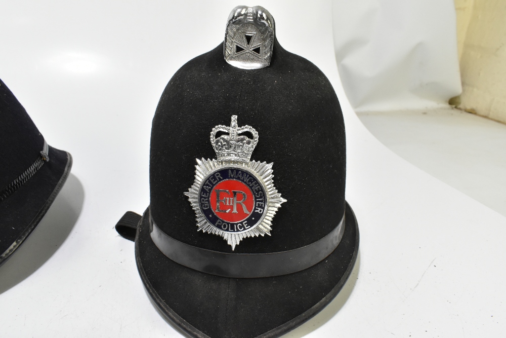 Three Police helmets with Staybrite badges and mounts, the first for Greater Manchester Police by - Image 4 of 9