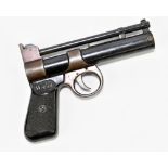 A Webley Junior .177 air pistol with bakelite grips, length 20cm. Provenance: The Captain Allan