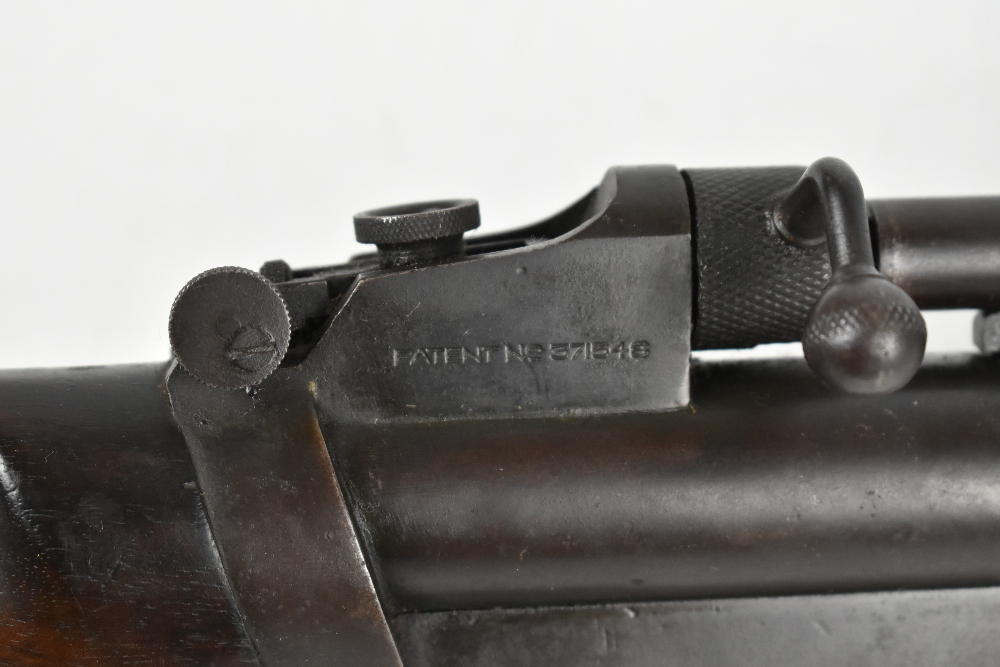 WEBLEY; a .22 break barrel Mk II service air rifle with checkered walnut stock, length 106cm. - Image 5 of 10