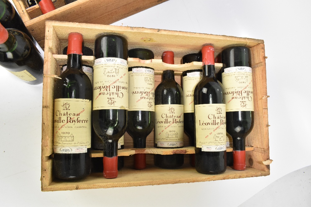 FRANCE; two cases of twelve 1970 Château Léoville Poyferré St. Julien bottles of red wine, 75cl, - Image 3 of 16