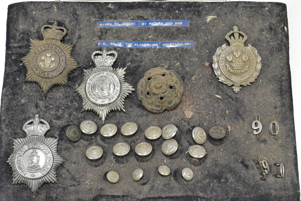 POLICE INTEREST; a large group of Police badges including a set mounted on board for the Baden - Image 3 of 14