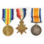 A WWI War, Victory and 1914-1915 Star Medal trio awarded to 1280 Cpl. H. Royston R.A./R.F.A. (3)