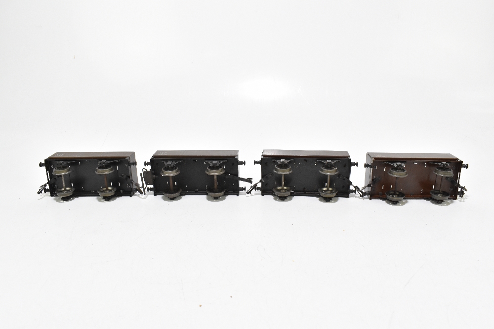 BASSETT-LOWKE; six LMS coal trucks and a BR 'Insul-Meat' wagon FM 12612B (7).Additional - Image 4 of 7