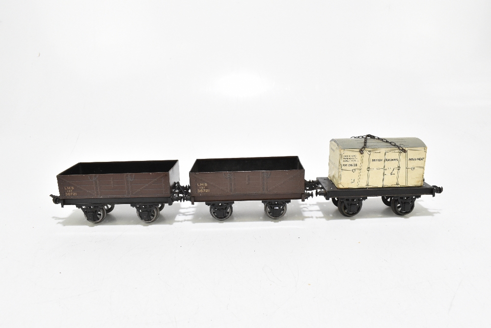 BASSETT-LOWKE; six LMS coal trucks and a BR 'Insul-Meat' wagon FM 12612B (7).Additional - Image 6 of 7