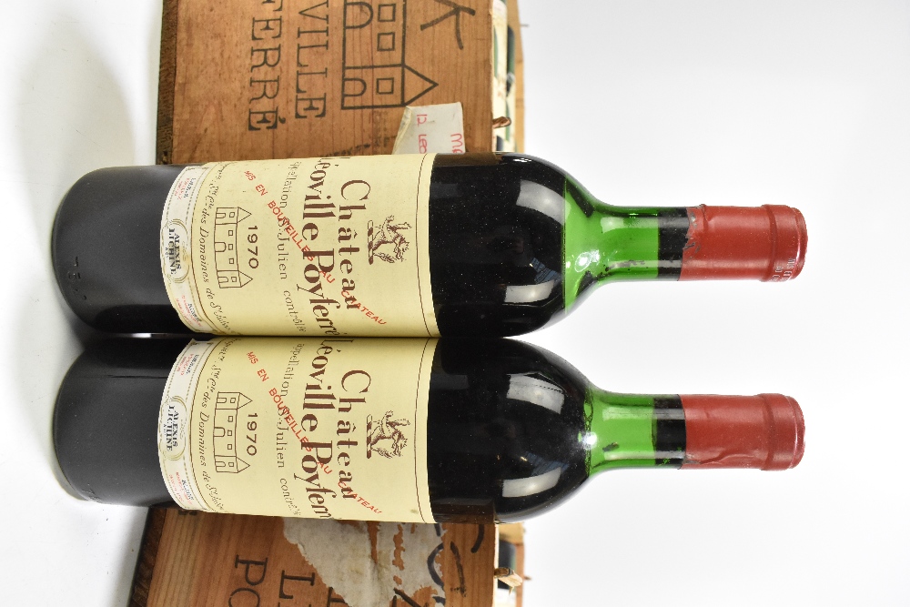 FRANCE; two cases of twelve 1970 Château Léoville Poyferré St. Julien bottles of red wine, 75cl, - Image 2 of 16