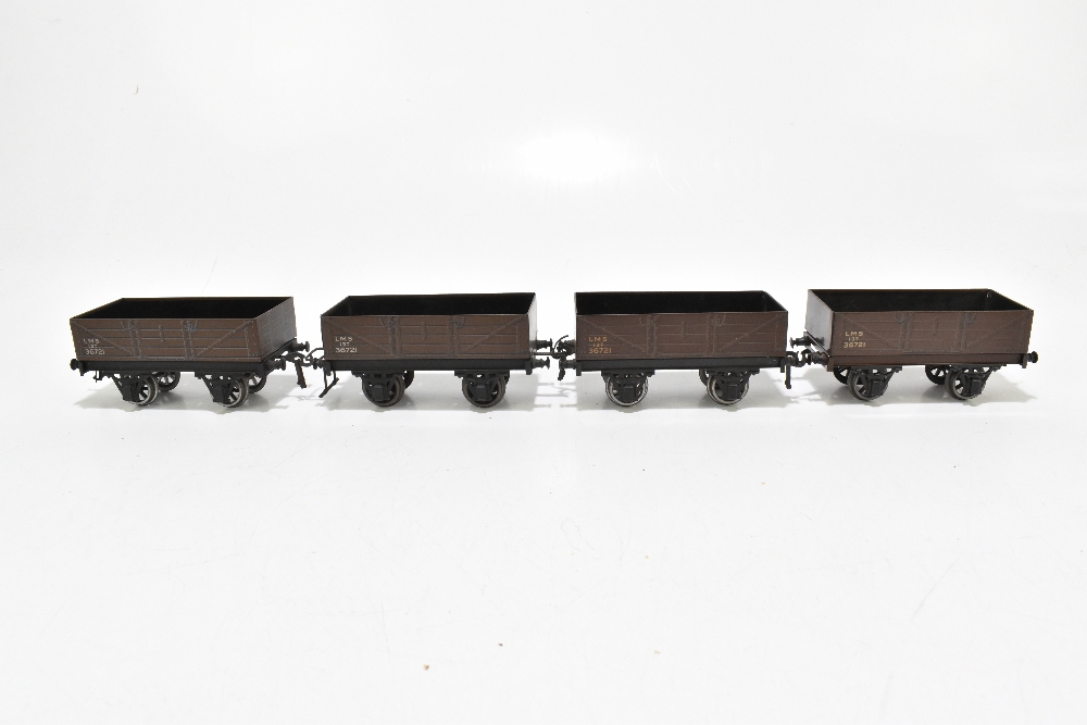 BASSETT-LOWKE; six LMS coal trucks and a BR 'Insul-Meat' wagon FM 12612B (7).Additional - Image 3 of 7