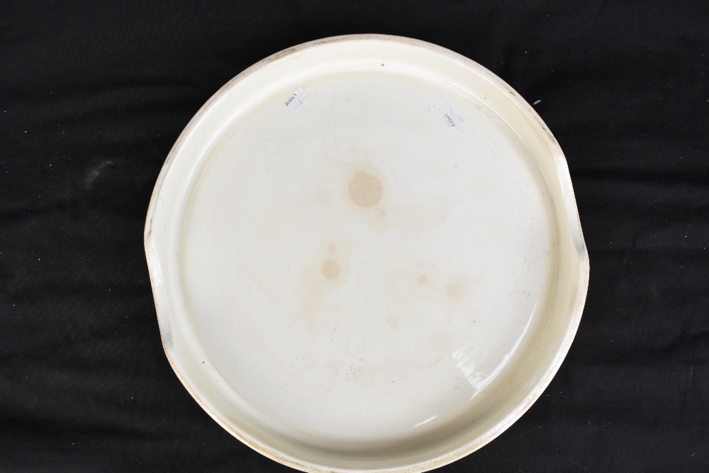 A late 19th/early 20th century ironstone Pure Butter butcher's slab, of circular form, diameter - Image 7 of 7