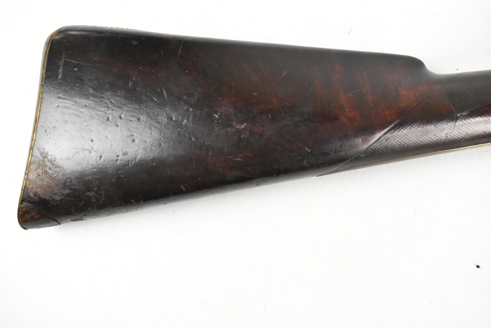 CONWAY; a 19th century brass barrelled blunderbuss, inscribed maker's name to the lock plate, the - Image 2 of 14