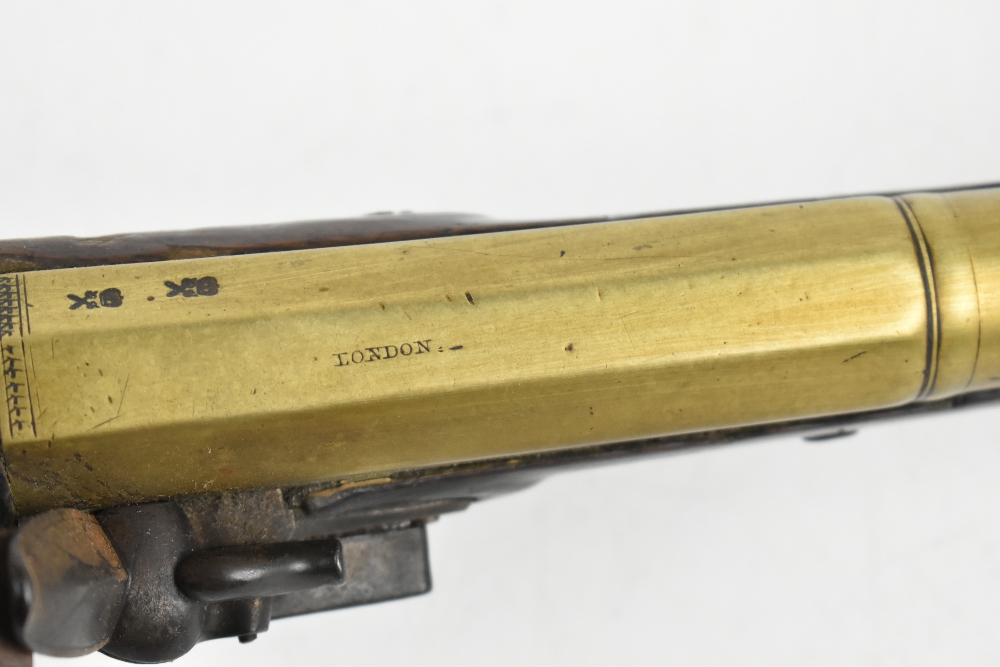 CONWAY; a 19th century brass barrelled blunderbuss, inscribed maker's name to the lock plate, the - Image 11 of 14