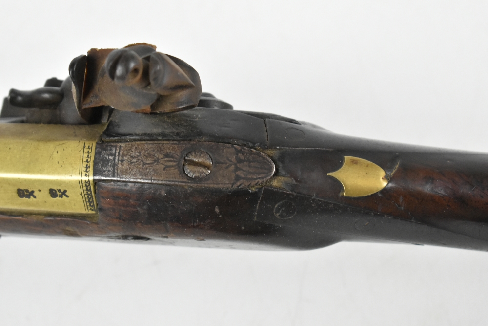 CONWAY; a 19th century brass barrelled blunderbuss, inscribed maker's name to the lock plate, the - Image 10 of 14