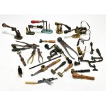A group of cartridge making equipment and related tools including bullet moulds, etc, some