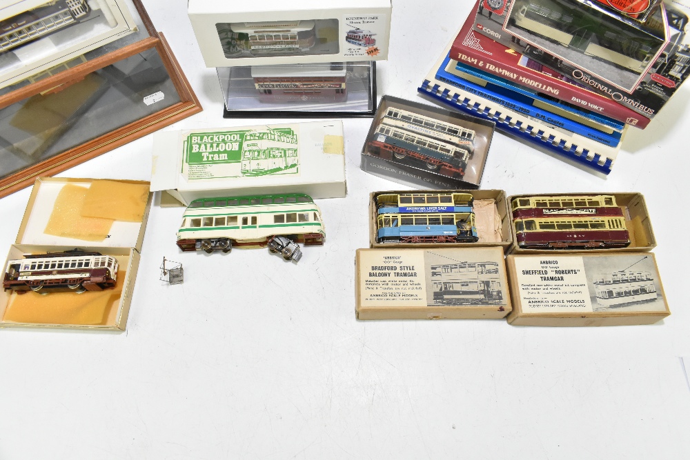 A small group of model trams including a boxed Bachmann Brill Trolley, Corgi Blackpool brush - Image 2 of 5