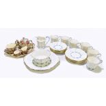 ROYAL WINTON; a six piece chintz tea for one set, comprising teapot, tea cup, cream jug, sugar bowl,