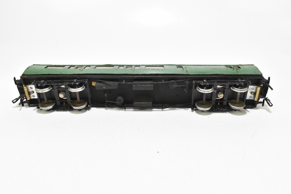 Three kit or scratch built wooden bodied Southern Railway coaches with electric multiple units - Image 4 of 10