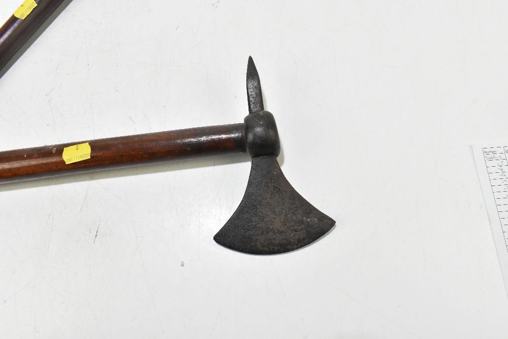 A simple tomahawk, shaft length 38cm, and a larger axe (2). Provenance: The Captain Allan Marshall - Image 4 of 6
