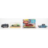 CORGI; four boxed models comprising 335 4.2 litre Jaguar 'E' type 2+2, 302 Hillman Hunter (lacking