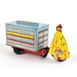 WELSOTOYS; a mid-20th century clockwork tinplate advertising milk float for Welsotoys Dairies,