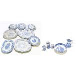 A collection of 19th century and later blue and white, to include tureen and cover, various meat