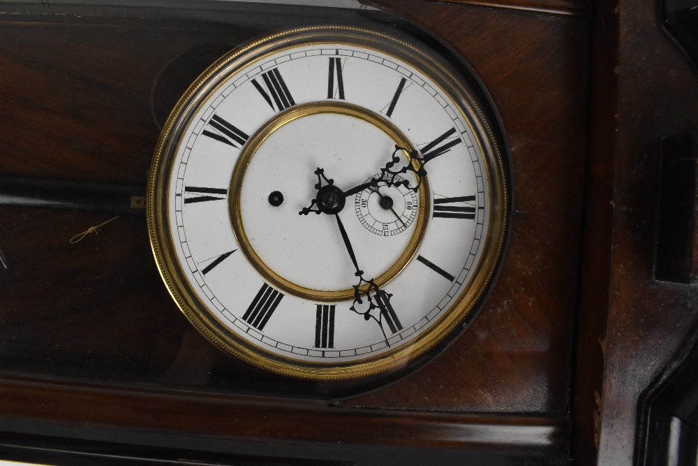 A Vienna-type single weight regulator wall clock, purportedly by Genossenschaft Germania of - Image 2 of 3